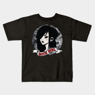 Goth Girl Kids T-Shirt